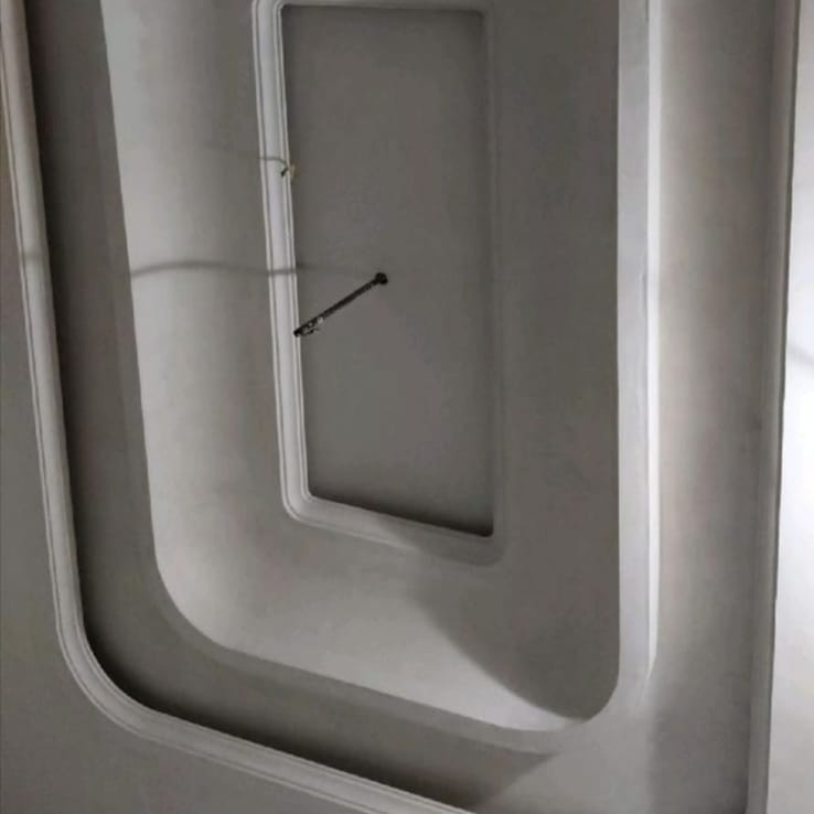 Multi-level gypsum ceiling design with accent lighting