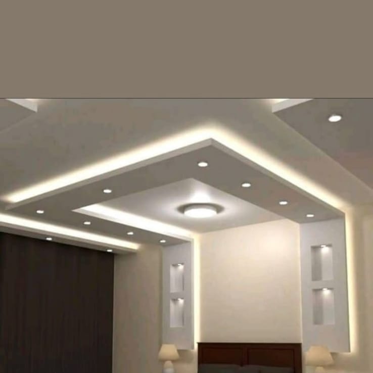 Gypsum ceiling corner detail with cove lighting channel